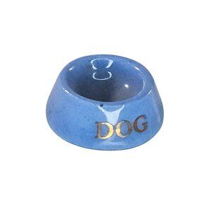 Hagen Renaker Dog Bowl Blue Miniature Figurine Accessory Item